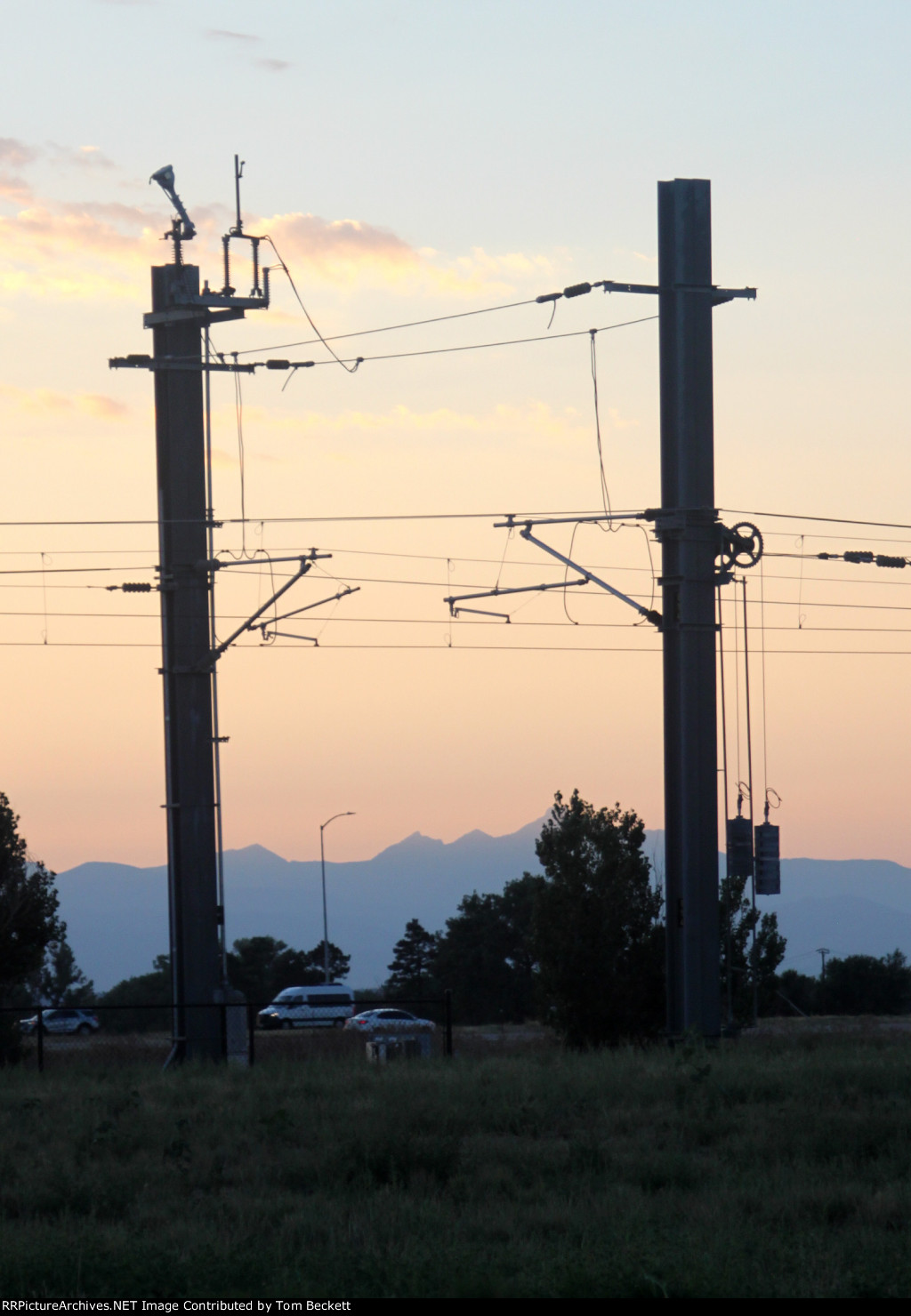 Catenary sunset